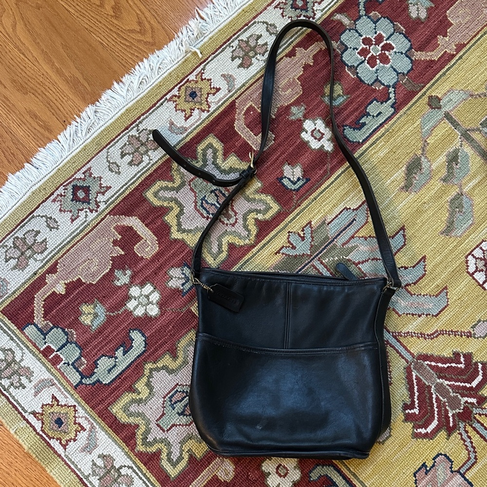 Vintage Coach Black Shoulder Bag